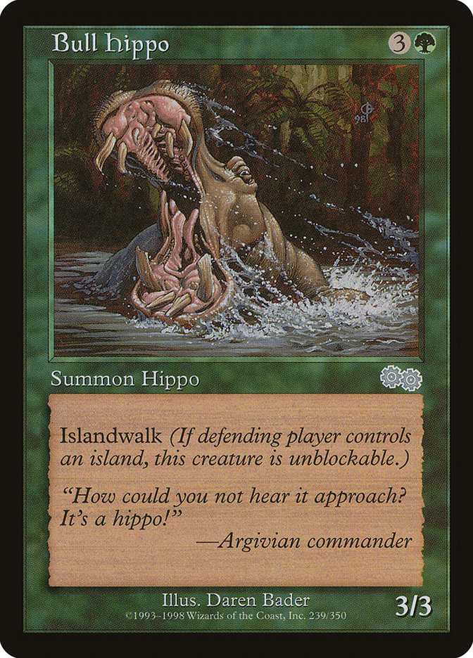 Hippopotame taureau [Saga d'Urza]