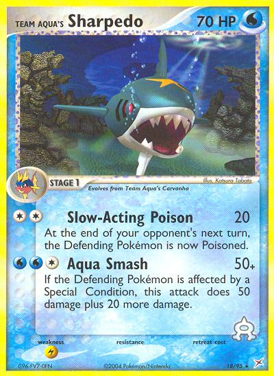 Sharpedo du Clan Aqua (18/95) [EX : Team Magma vs Team Aqua]
