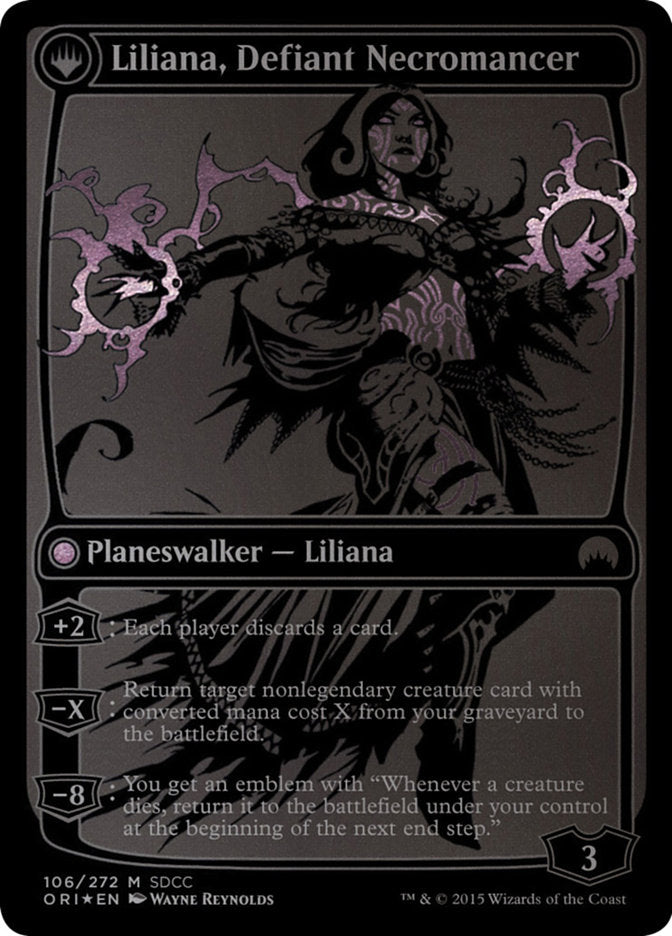Liliana, guérisseuse hérétique // Liliana, nécromancienne défiante [Comic-Con de San Diego 2015]