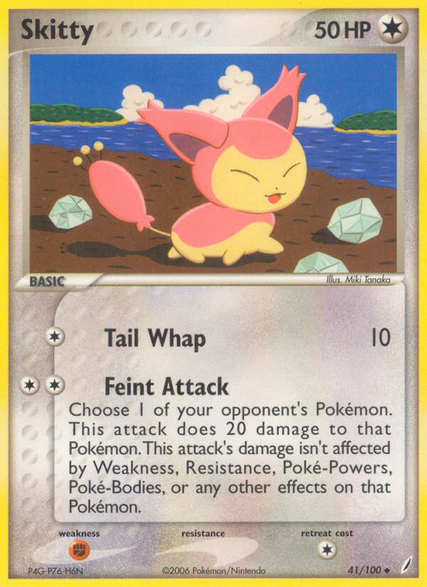Skitty (41/100) [EX : Gardiens de Cristal]