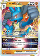 Lucario VSTAR (SWSH214) (Carte Jumbo) [Épée et Bouclier : Cartes promo Étoile Noire]