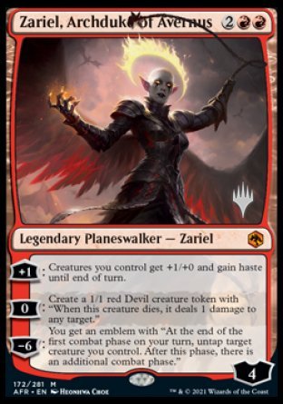 Zariel, archiduchesse d'Avernus (Promo Pack) [Dungeons & Dragons : Aventures dans les Royaumes oubliés promos]