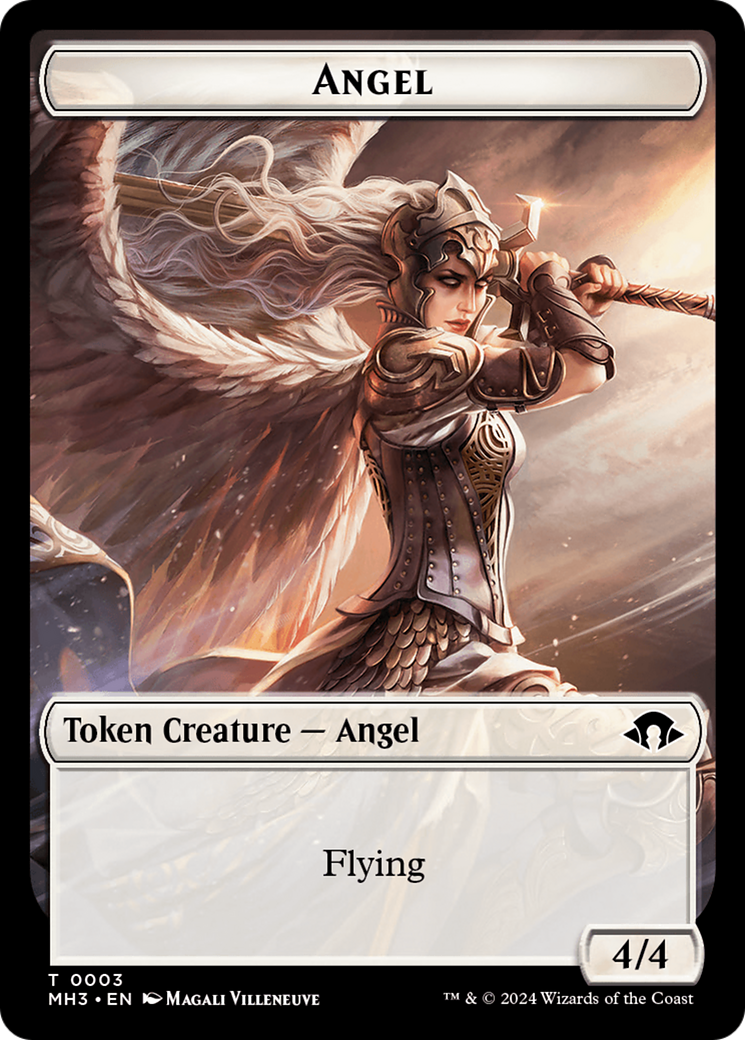Jetons Engendrement d'eldrazi // Ange recto-verso [Jetons Modern Horizons 3]