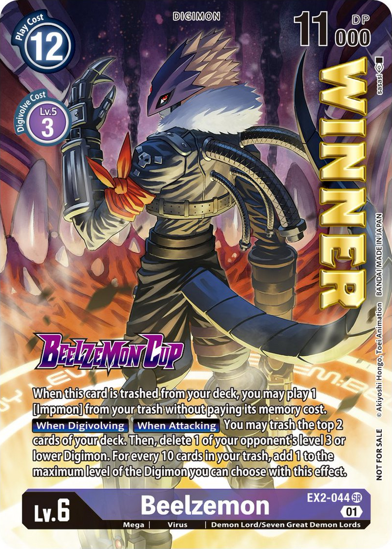 Beelzemon [EX2-044] (Ganador de la Copa Beelzemon) [Baraja de Inicio: Baraja Avanzada Beelzemon Promocional]