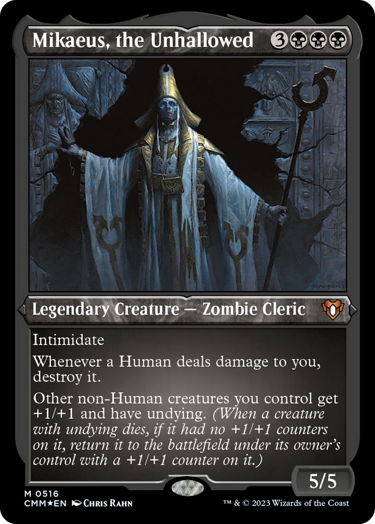Mikaeus, l'Impie (Foil gravé) [Commander Masters]