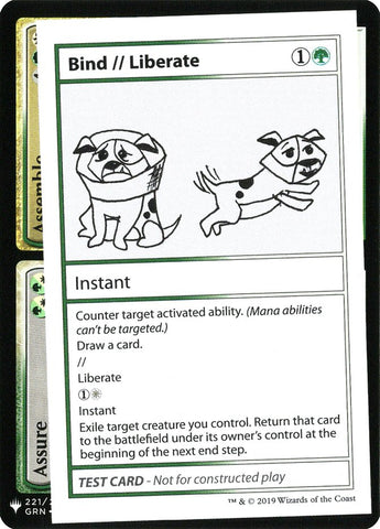Atar // Liberar [Cartas de prueba de Mystery Booster]