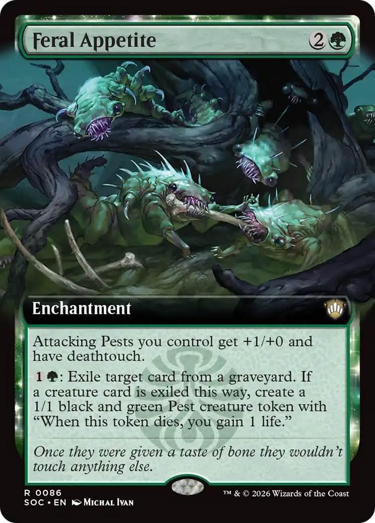Apetito Salvaje (Arte Extendido) [Commander: Secretos de Strixhaven]