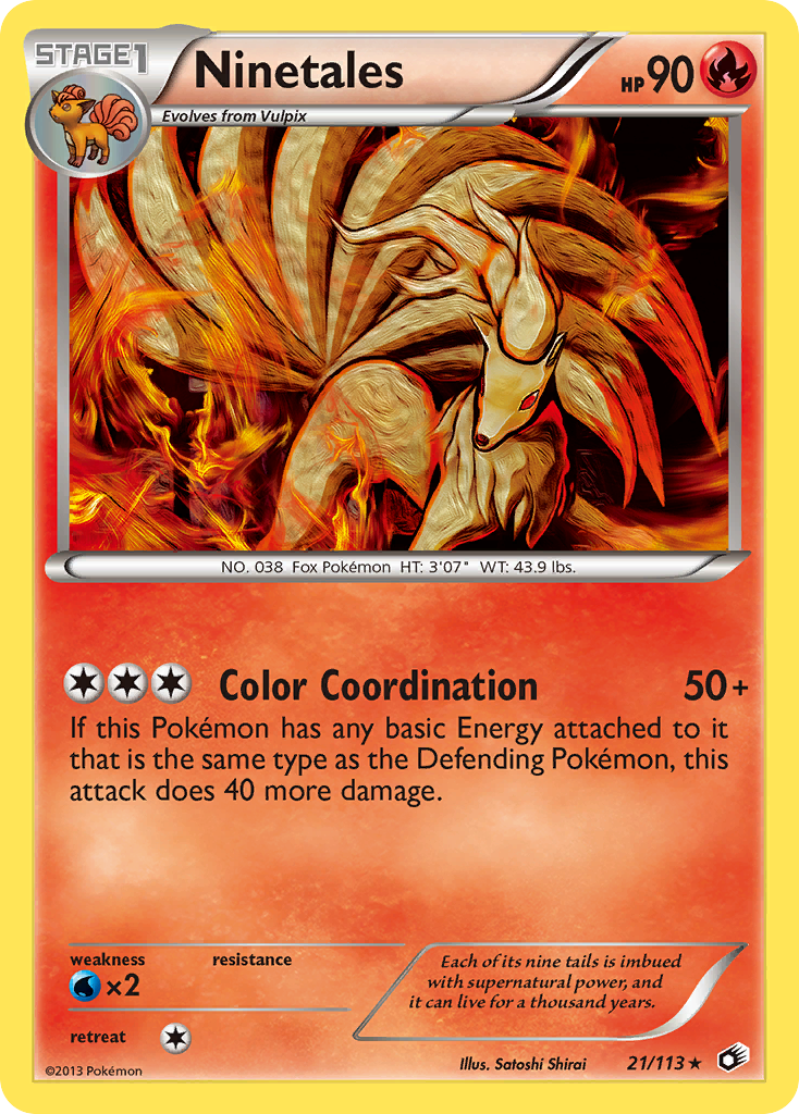Ninetales (21/113) [Negro y Blanco: Tesoros Legendarios]