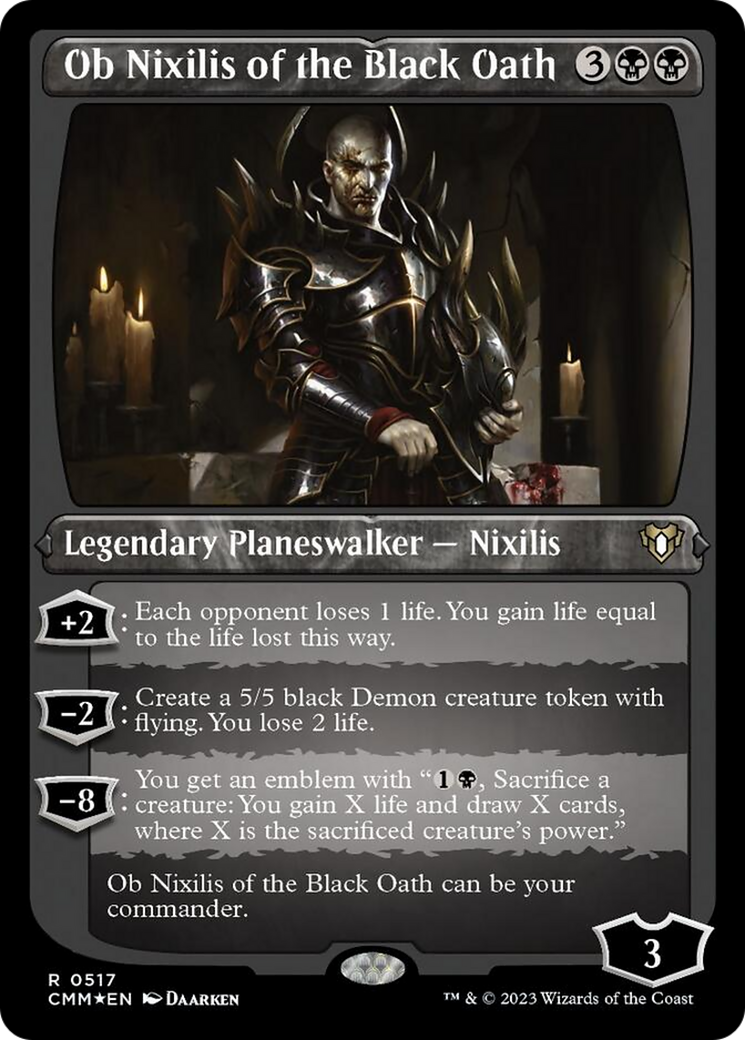 Ob Nixilis du serment noir (gravé à l'acide) [Commander Masters]