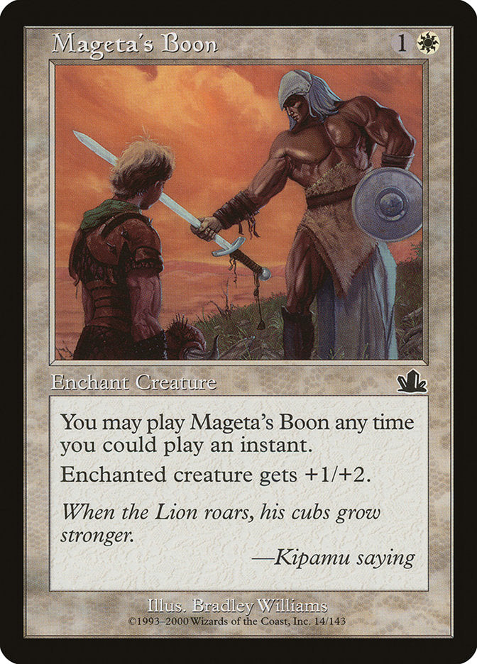Bienfait de Mageta [Prophétie]