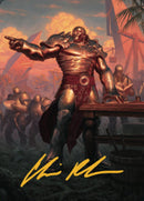 Karn, héritage vivant — Carte d'art 1 (Signature estampée or) [Série d'illustrations Horizons du futur]