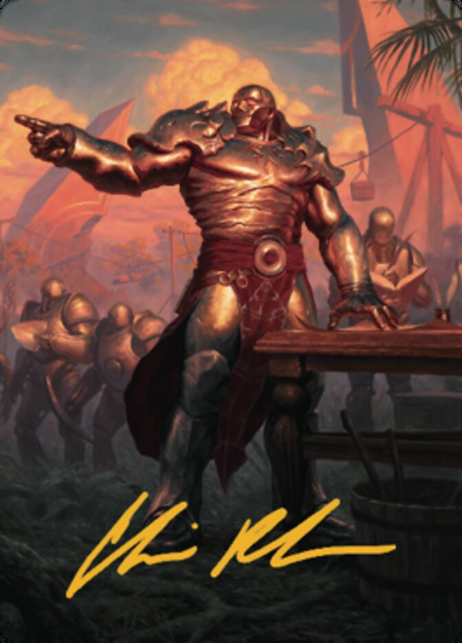 Karn, héritage vivant — Carte d'art 1 (Signature estampée or) [Série d'illustrations Horizons du futur]