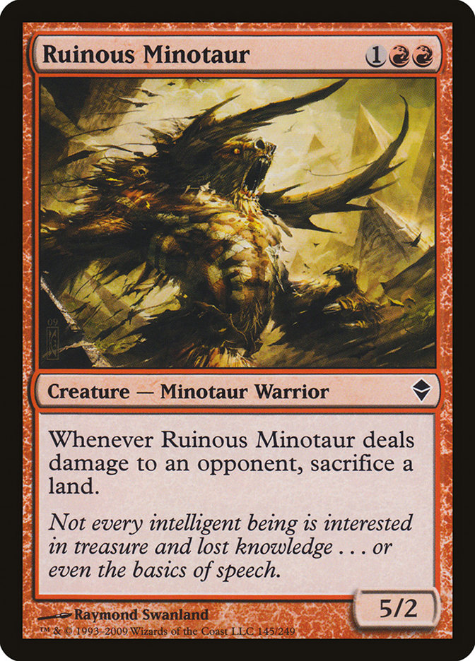 Minotaure ruineux [Zendikar]