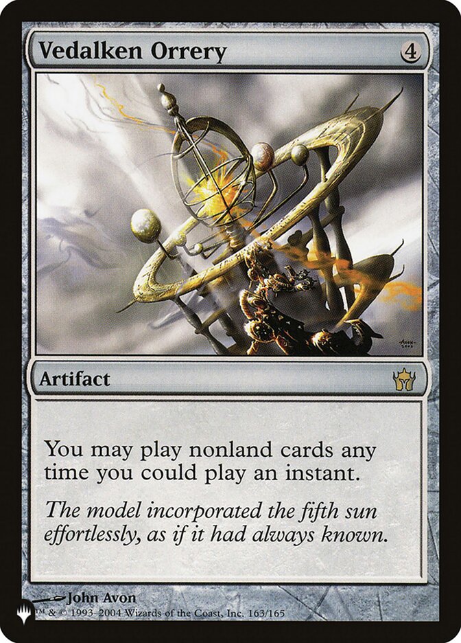 Orrery védalkenne [The List]