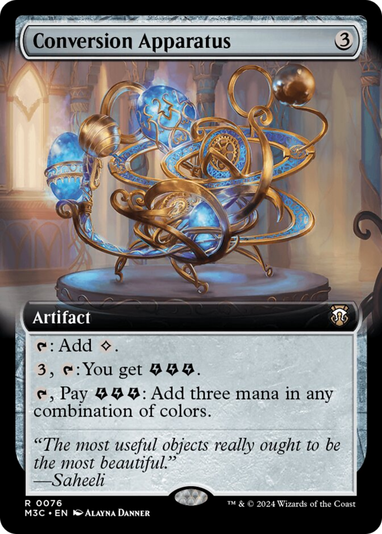 Aparato de Conversión (Arte Extendido) (Foil Ondulante) [Commander de Modern Horizons 3]