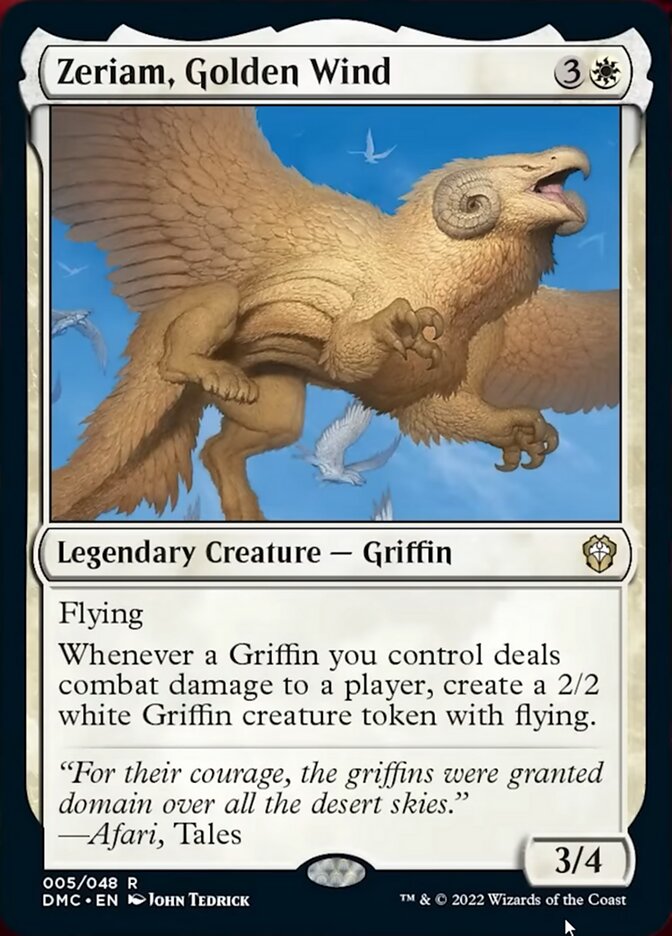 Zeriam, Vent Doré [Commandant de Dominaria Uni]