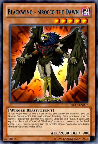 Blackwing - Sirocco the Dawn (Blue) [DL17-EN007] Rara