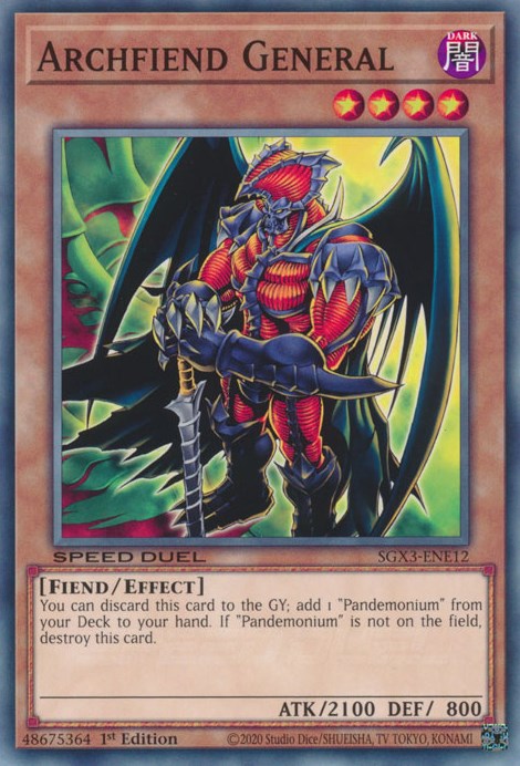 Archfiend General [SGX3-ENE12] Común