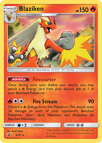 Blaziken (6/70) [Sol y Luna: Majestad Dragón]