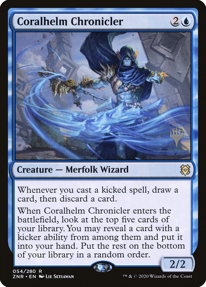 Chroniqueuse de Coralhelm (Pack promo) [Promos de Zendikar: L'Expédition]