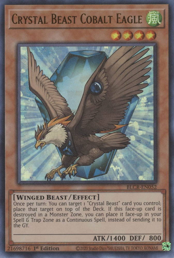 Bête Cristalline Aigle de Cobalt [BLCR-FR052] Ultra Rare