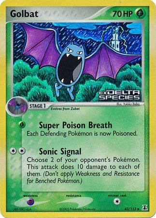 Golbat (43/113) (Sellado) [EX: Holón Delta]