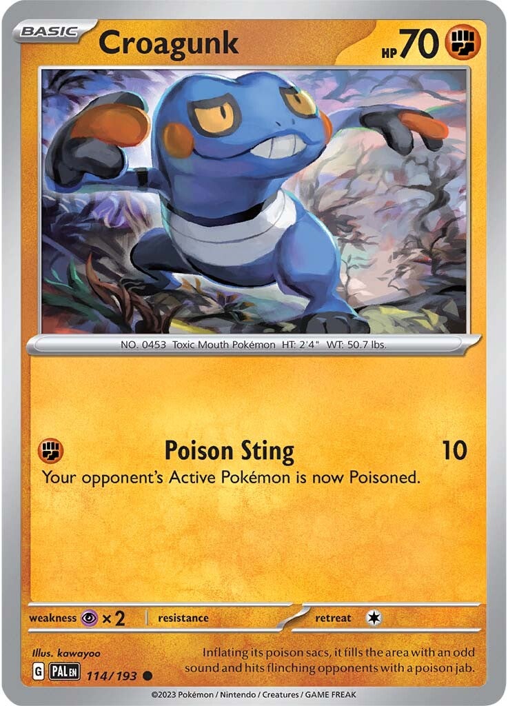 Croagunk (114/193) [Escarlata y Púrpura: Evolución en Paldea]