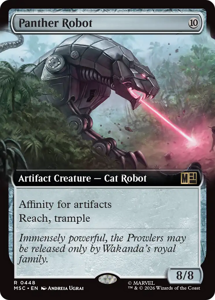 Robot Pantera (Arte extendido) [Marvel Super Heroes Commander]
