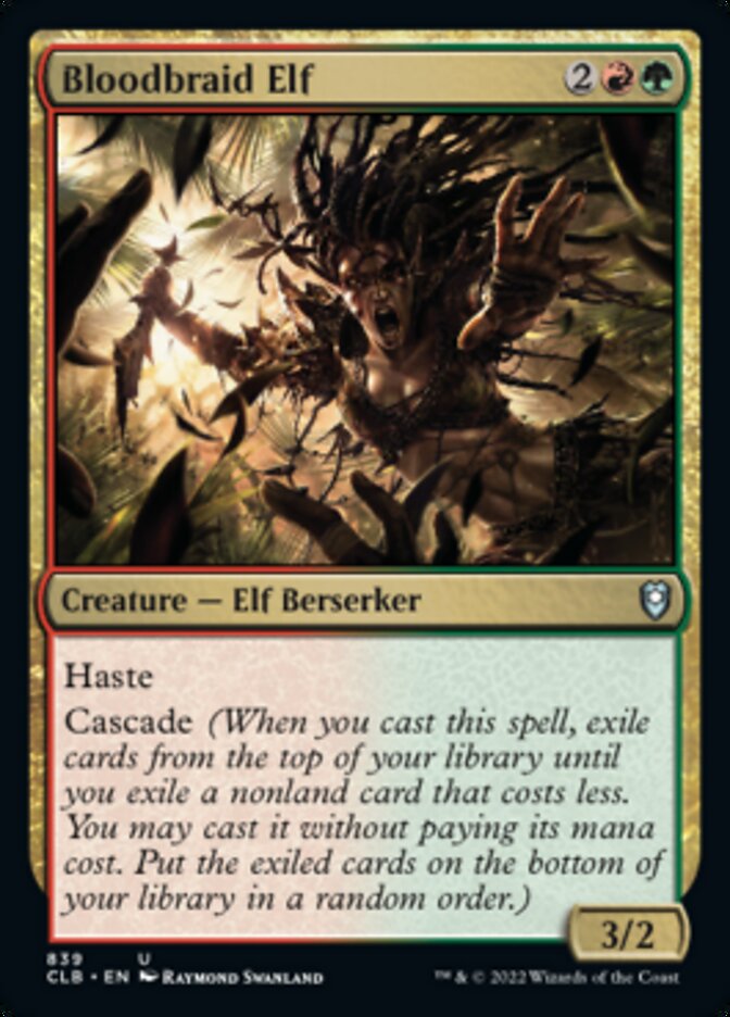 Elfa trenzasangrienta [Commander Legends: Battle for Baldur's Gate]