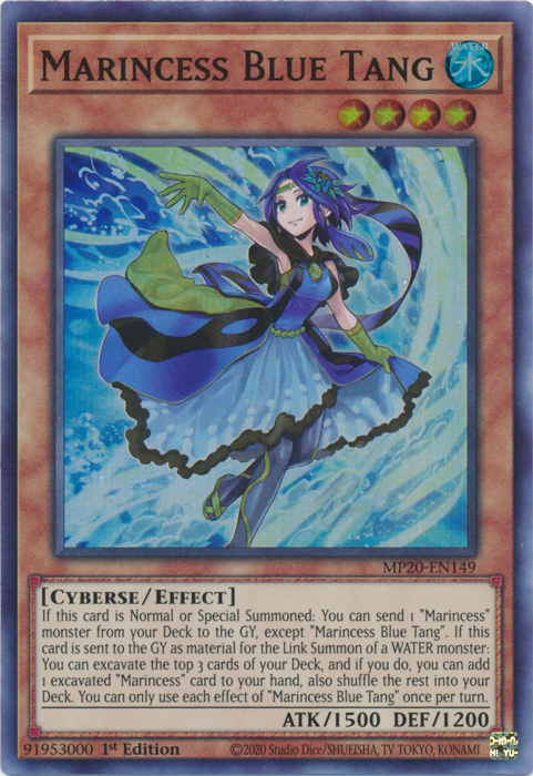 Sirènemarincesse Poisson-chirurgien bleu [MP20-FR149] Super Rare