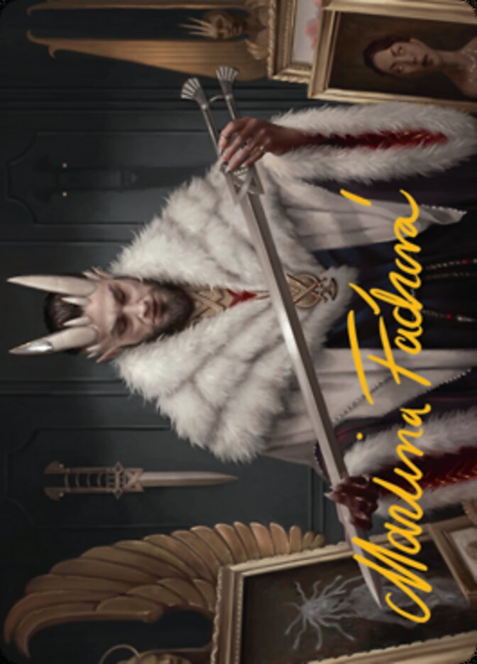 Seigneur Xander, la carte illustrée du collectionneur (signature estampillée or) [Série d'illustrations Rues de la Nouvelle-Capenna]