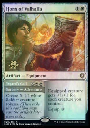 Corne du Valhalla // Appel d'Ysgard [Promos d'avant-première Commander Legends: Battle for Baldur's Gate]