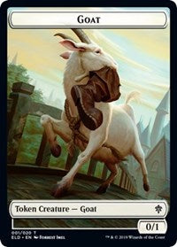 Cabra // Comida (15) Ficha de dos caras [Tokens de El trono de Eldraine]