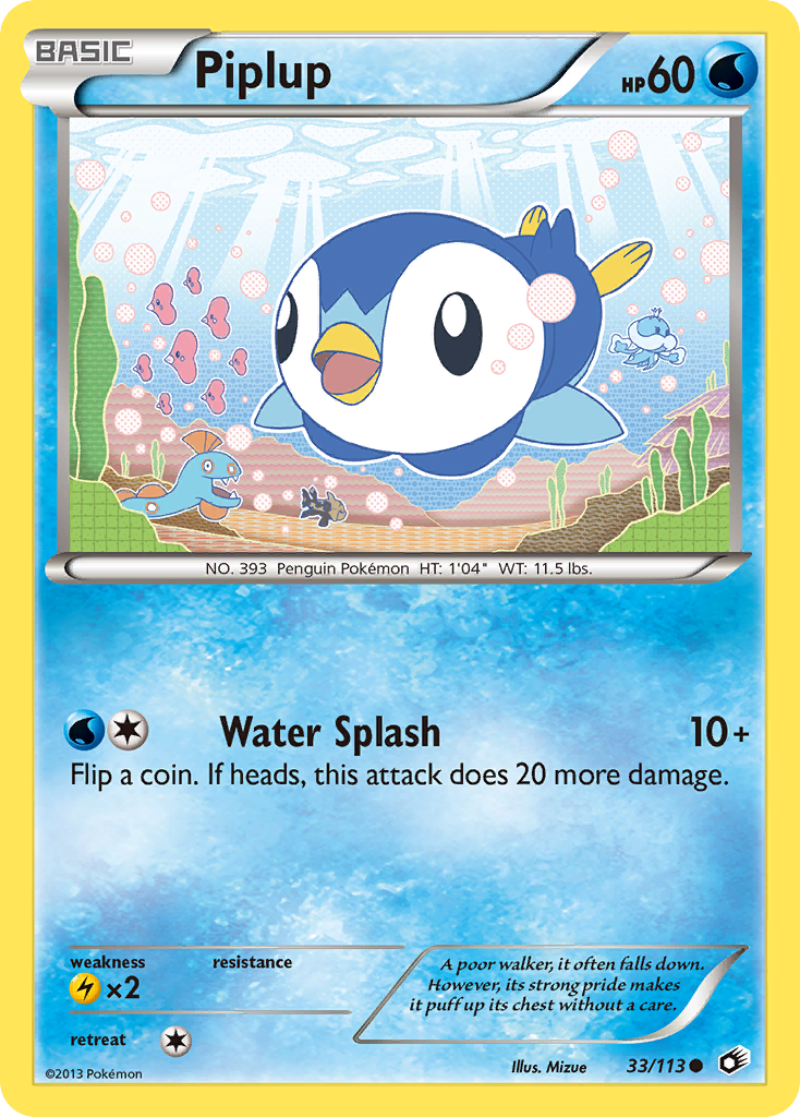 Piplup (33/113) [Negro y Blanco: Tesoros Legendarios]