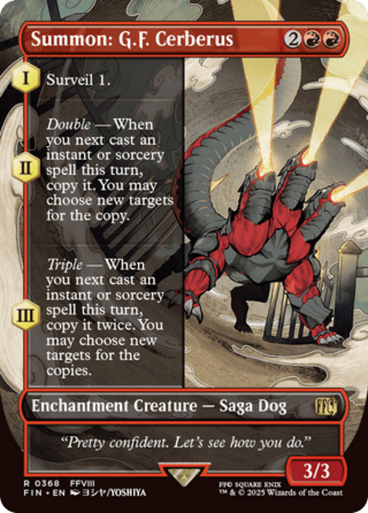 Convocar: E.F. Cerberus (Sin bordes) [FINAL FANTASY]