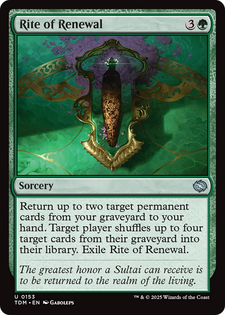 Rite de renouveau [Tarkir : Rafale draconique]