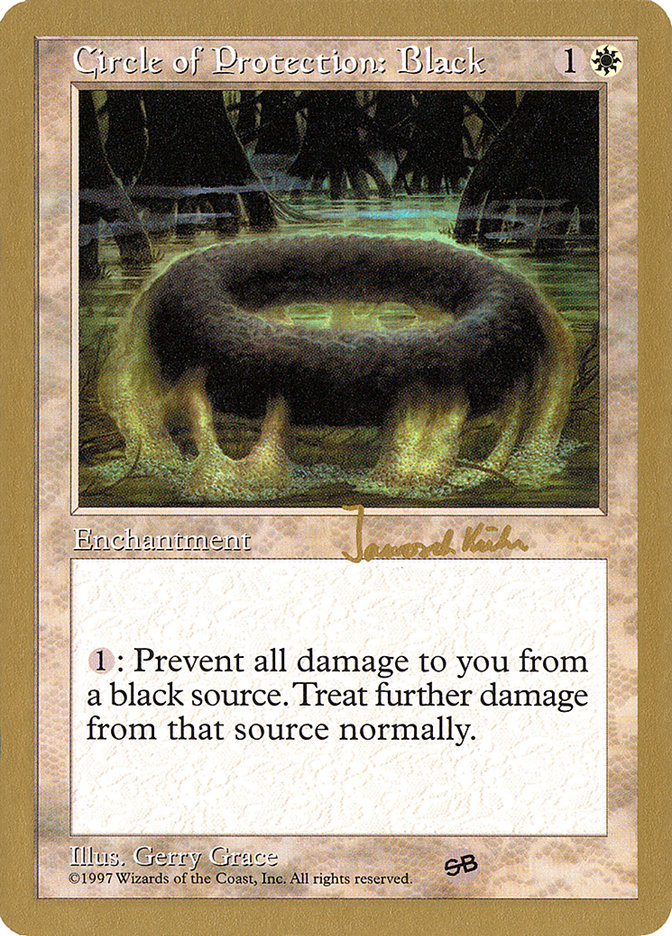 Cercle de protection : Noir (Janosch Kuhn) (Réserve) [Decks des Championnats du monde 1997]
