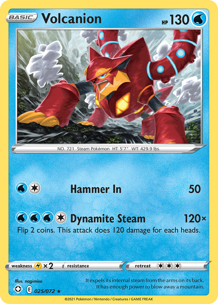 Volcanion (025/072) [Épée et Bouclier : Destinées Radieuses]