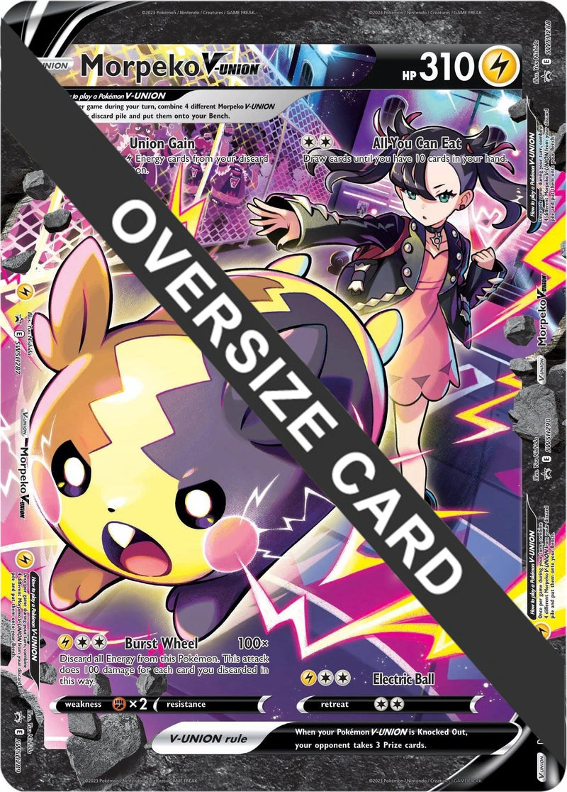 Morpeko V-UNION (SWSH287-290) (Carta gigante) [Espada y Escudo: Promociones de estrellas negras]