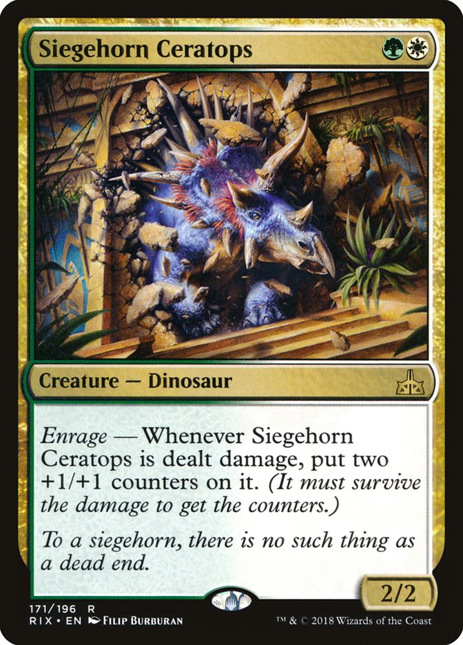 Cératops Corneguerre [Rivals of Ixalan]
