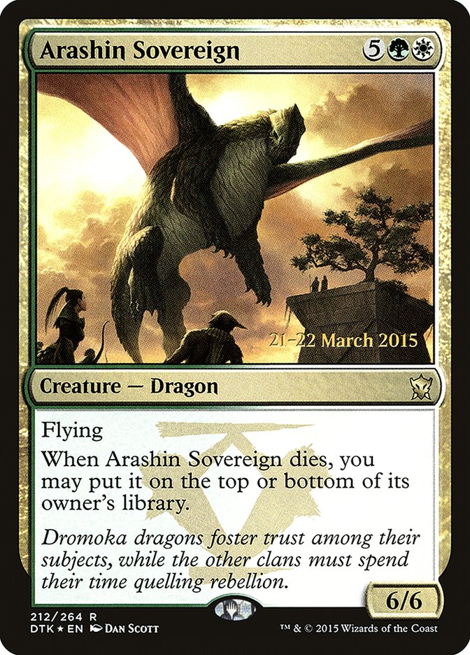 Souverain d'Arashin [Cartes promotionnelles d'avant-première Les Dragons de Tarkir]