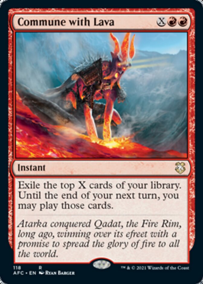 Communier avec la lave [Magic: The Gathering – Commander Légendes : La bataille du Pont des enfers]
