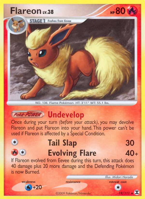 Flareon (19/111) [Platino: Rivales Ascendentes]