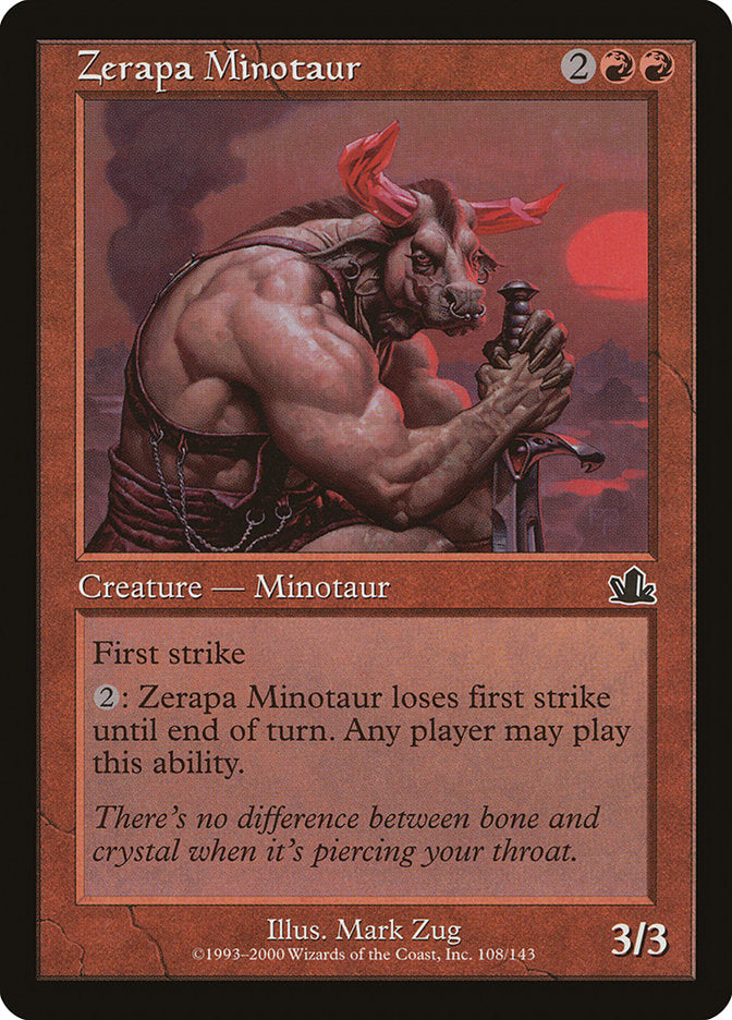 Minotaure Zerapa [Prophétie]