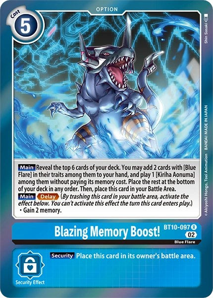 ¡Impulso de memoria fulgurante! [BT10-097] [Cartas del paquete de revisión]