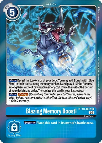 ¡Impulso de memoria fulgurante! [BT10-097] [Cartas del paquete de revisión]