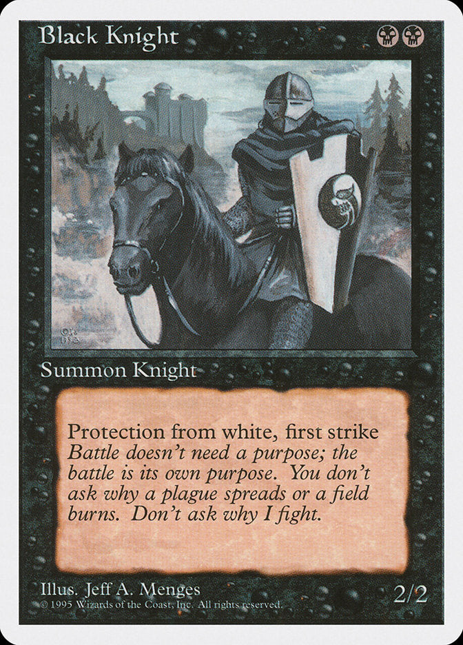 Chevalier noir [Quatrième édition]