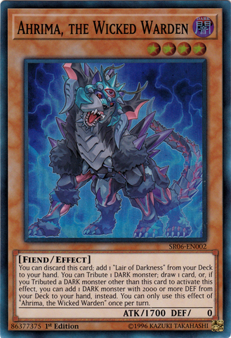 Ahrima, el Guardián Maligno [SR06-EN002] Super Rara