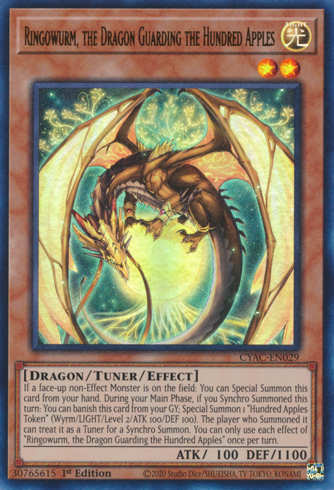 Ringowurm, el Dragón Guardián de las Cien Manzanas [CYAC-EN029] Ultra Rara