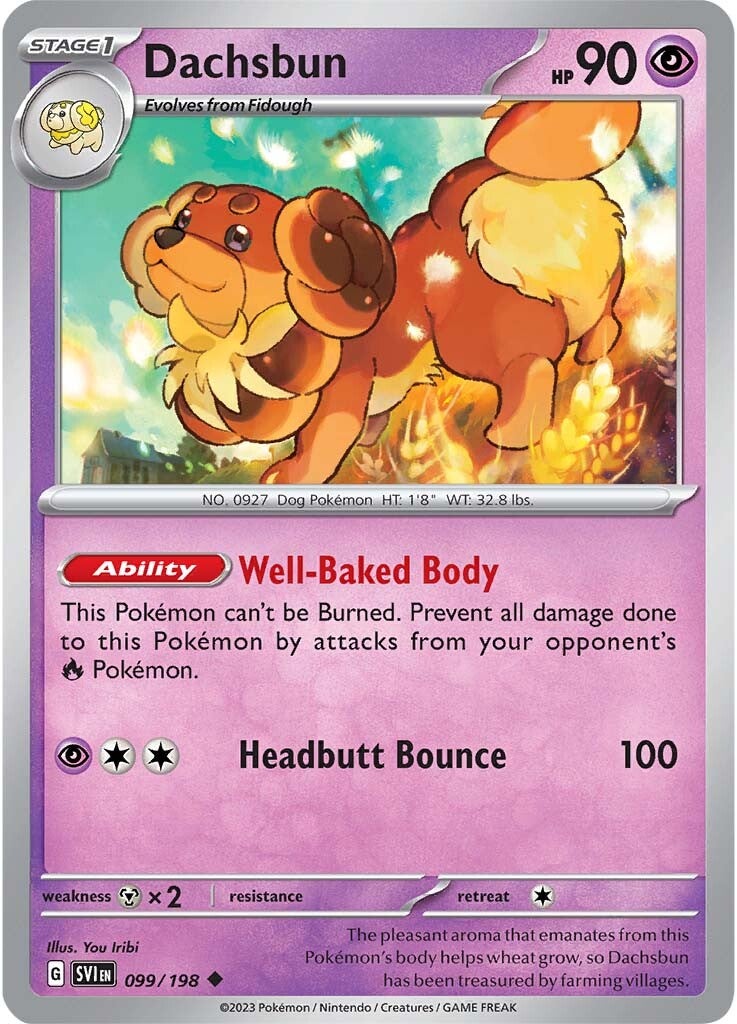 Dachsbun (099/198) [Escarlata y Púrpura: Set Base]